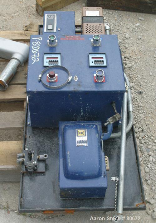 Used Paul O Abbe Pebble Mill, Model PM-5A. 304 Stainless steel, ceramic lined non-jacketed chamber 37" diameter x 48" long, 166 total gallon capacity. 8" x 10" Charge port with cover. Includes dust h...