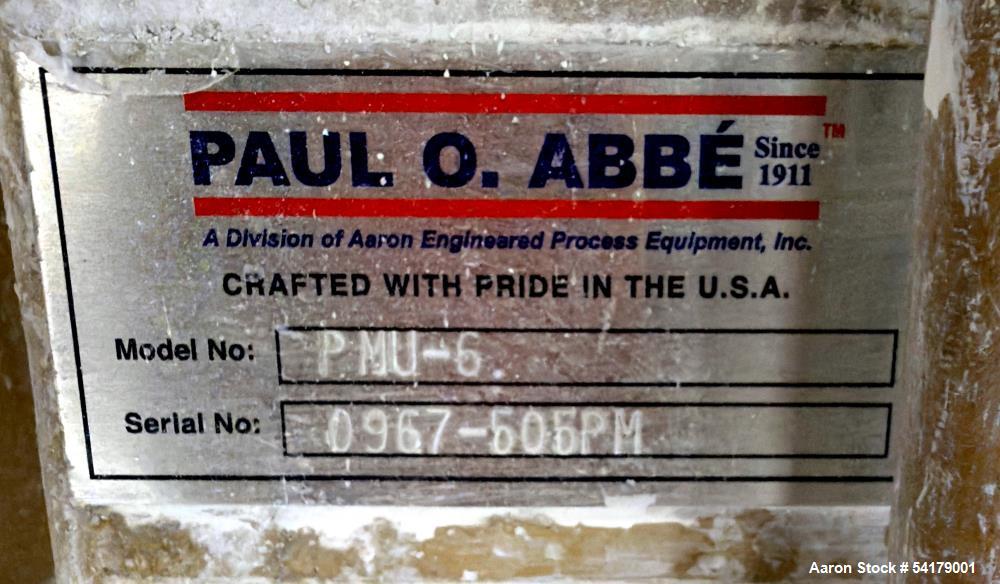 Used Paul O. Abbe Pebble Mill – Model PMU-6, 112 Gallon Carbon Steel with Urethane Lining