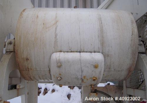 Used Paul O Abbe Ball Mill, Carbon Steel. Non-Jacketed ceramic lined horizontal chamber 18" diameter x 24" long. 7 1/2" x 9 1/4" charge/discharge port with cover. Driven by an approximate 2 hp gearmo...