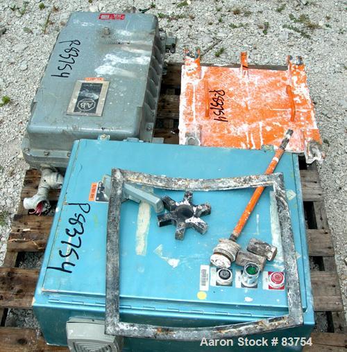 USED: Paul O Abbe Pebble Mill, carbon steel. Non-jacketed, high density porcelain lined chamber 6' diameter x 6' long. 16" x 12" opening with cover, built-in discharge arrangement with a grate and a ...