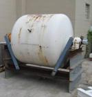 USED: Netzsch alumina lined pebble mill, 5' diameter x 4' long, dish ends. Actual inside diameter is 4'9