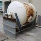USED: Netzsch alumina lined pebble mill, 5' diameter x 4' long, dish ends. Actual inside diameter is 4'9