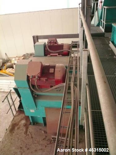Used Pelletting Press, Andritz UMT Paladin 3000-300/2R BM, 536hp (400kW). Die diameter approximately 39" (1000mm), width approximately 12" (300mm), 6-9 m/sec. Main gear 2x 335 hp (250kW), 1500 rpm, 5...