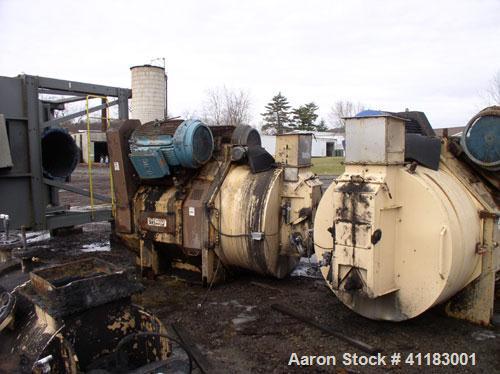 Used Bliss Industries Pioneer 200D-250 Pellet Mill including (2) 200 hp motors. With Bliss R-2412 conditioner, with 20 hp motor. Machine does not have any dies.