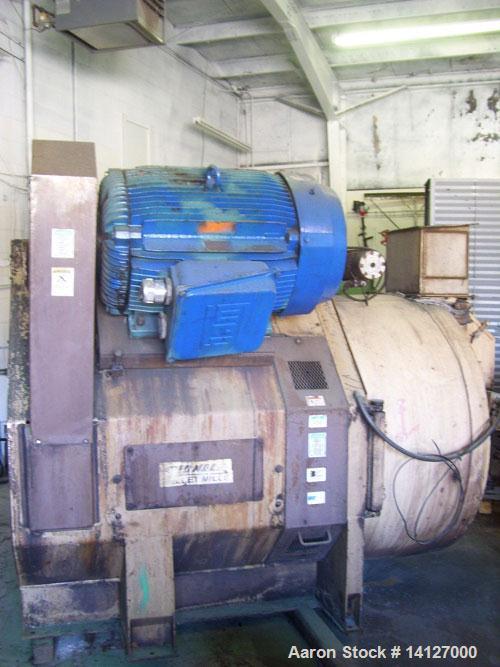 Used Bliss Pionees model B-200A. 400 hp thru (2) 200 hp, 1200 rpm motors. 1 set of rolls, 1 die, feed chute, stainless steel door, lube system, mounted on mild steel base. Last running 8-1/4 wide rol...