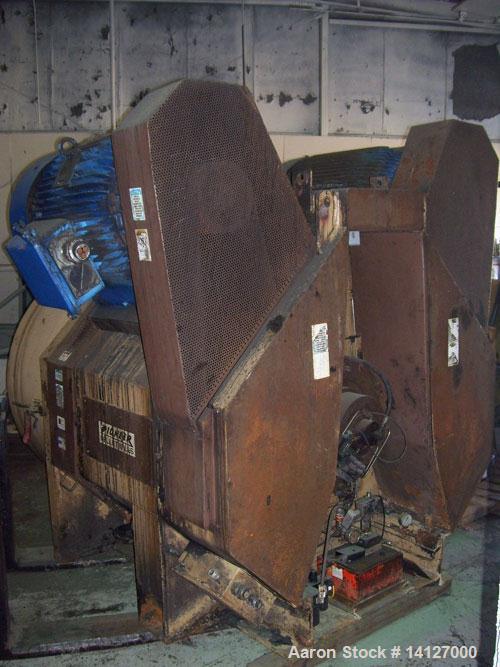 Used Bliss Pionees model B-200A. 400 hp thru (2) 200 hp, 1200 rpm motors. 1 set of rolls, 1 die, feed chute, stainless steel door, lube system, mounted on mild steel base. Last running 8-1/4 wide rol...