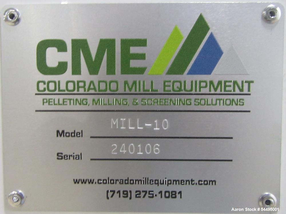 Used CME Colorado Mill Equipment Mill-10 Pellet Mill