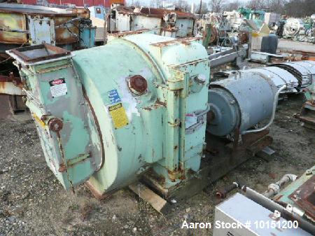 Used CPM 2-Roll Pellet Mill with 2 hp varispeed stainless steel feeder.  15 Hp carbon steel paddle mixer.  3/8" Holes on die.  3 Phase, 60 cycle, 460 volt, 200 hp main drive.  5/16" Holes, 28" diamet...