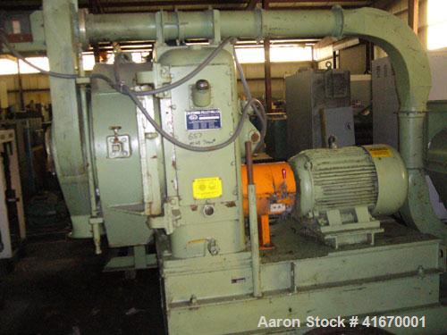 Used Densifying Line Consisting Of: (1) California Pellet Mill, Model NH-398111, driven by a 75 hp motor. (1) Cumberland Granulator, Model 684, 3 knife open rotor, driven by a 50 hp motor, serial #91...