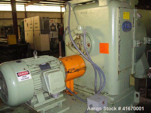Used Densifying Line Consisting Of: (1) California Pellet Mill, Model NH-398111, driven by a 75 hp motor. (1) Cumberland Granulator, Model 684, 3 knife open rotor, driven by a 50 hp motor, serial #91...
