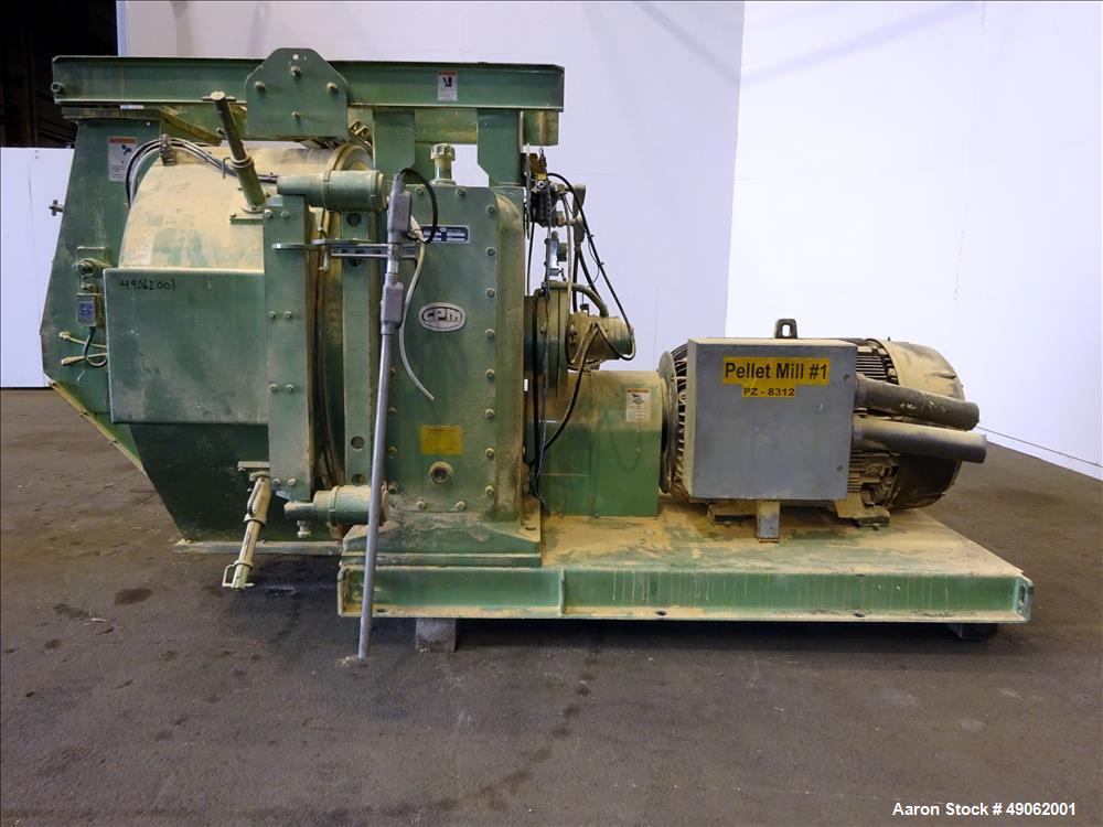 Used California 7000 Series Pellet Mill, Model 7932-12, Carbon Steel.