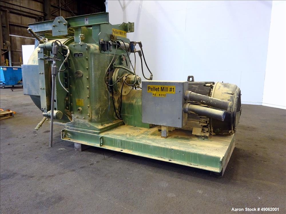 Used California 7000 Series Pellet Mill, Model 7932-12, Carbon Steel.
