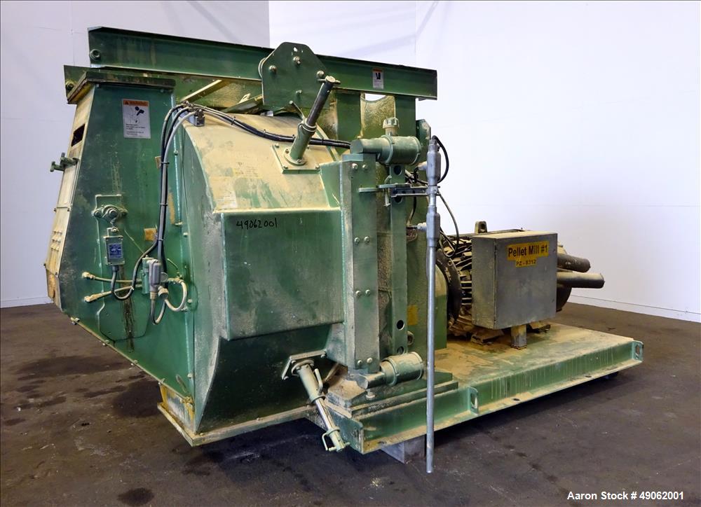 Used California 7000 Series Pellet Mill, Model 7932-12, Carbon Steel.