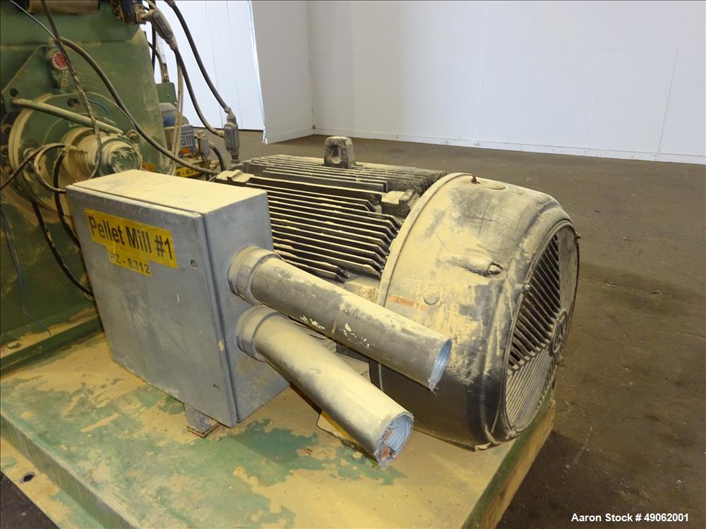 Used California 7000 Series Pellet Mill, Model 7932-12, Carbon Steel.