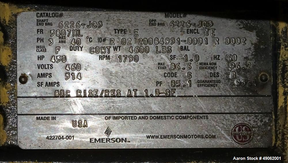 Used California 7000 Series Pellet Mill, Model 7932-12, Carbon Steel.