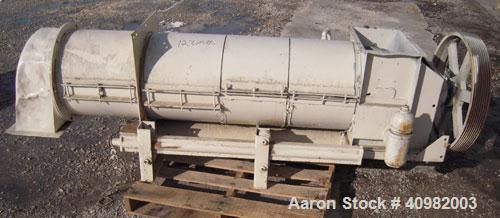 Used California Pellet Mill, Model 7122, carbon steel. Unit includes front hood and conditioner. Missing both motors, die, and rollers.