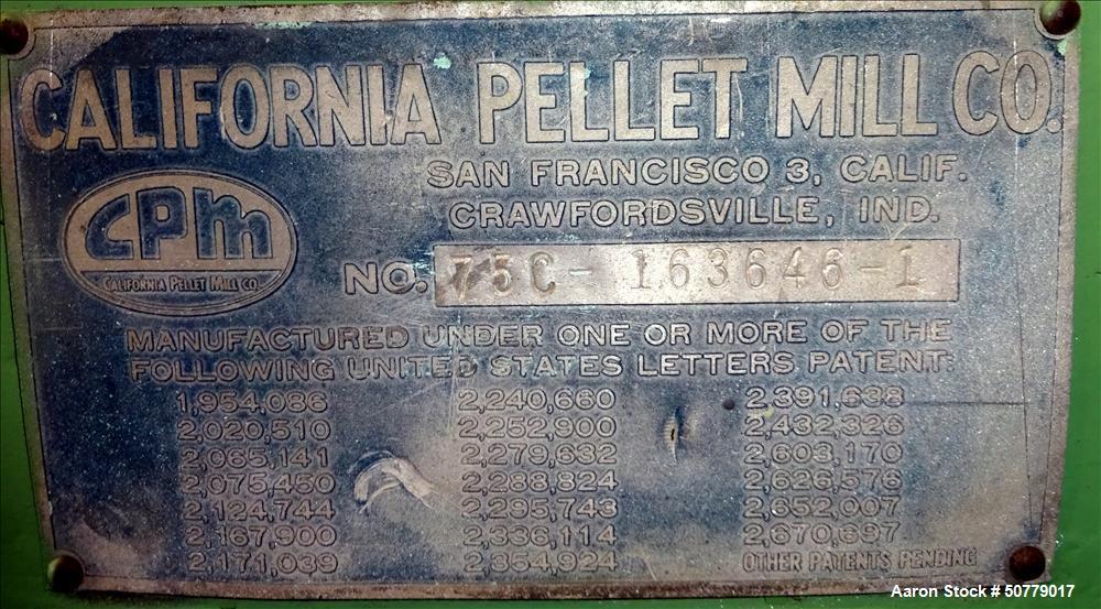 Used- California Century Series Pellet Mill