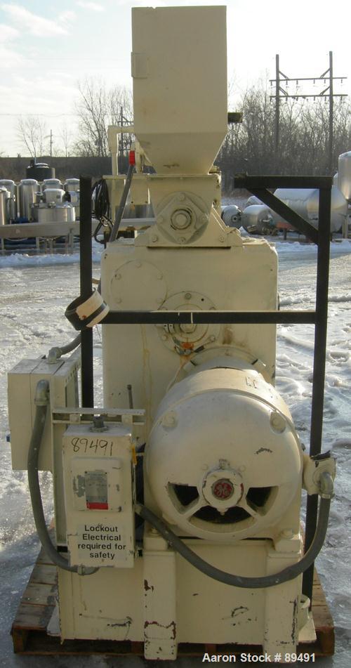 USED: California Pellet Mill, Model Master, Carbon Steel.  Approximate 14" diameter die with (2) rollers, adjustable side blades. Driven by a 25 hp, 3/60/208-230/460 volt, 1170 rpm motor. Bolt on fro...