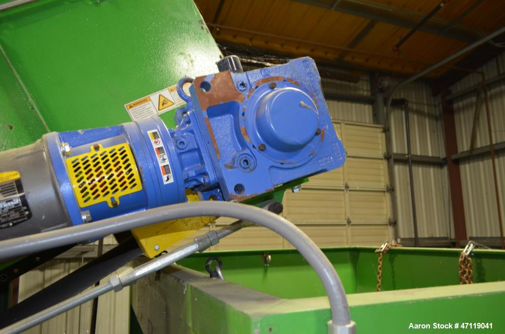 Used Munch Pellet Mill System Consisting Of: (1) Vecoplan incline feed conveyor, approximate 60" wide x 26 long, approximate 168" discharge height, driven by a 5hp gear motor, (1) Ensign dosing hoppe...
