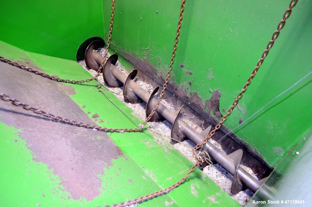 Used Munch Pellet Mill System Consisting Of: (1) Vecoplan incline feed conveyor, approximate 60" wide x 26 long, approximate 168" discharge height, driven by a 5hp gear motor, (1) Ensign dosing hoppe...