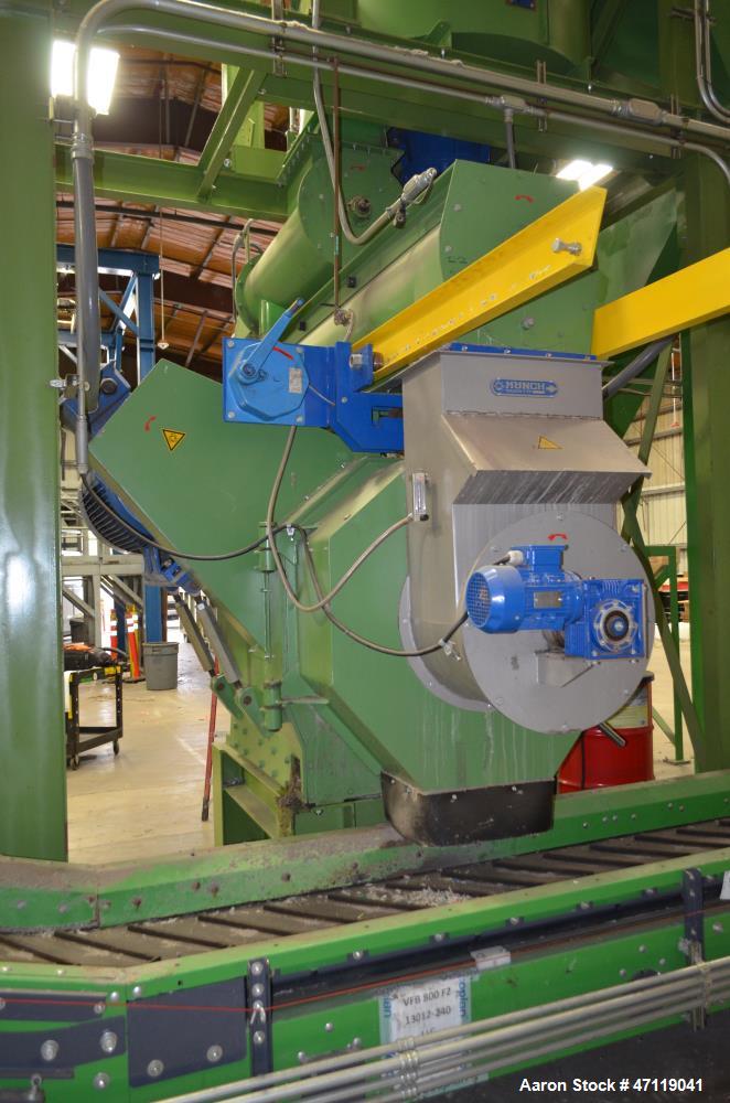 Used- Munch Pellet Mill System Consisting Of: (1) Vecoplan incline feed conveyor, approximate 60" wide x 26 long, approximat...