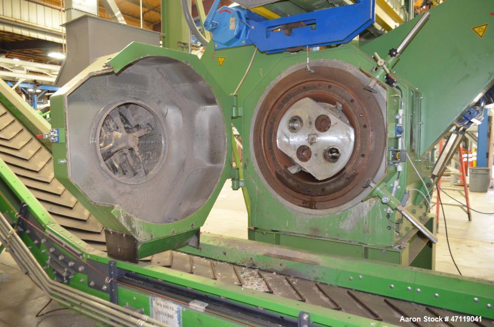 Used Munch Pellet Mill System Consisting Of: (1) Vecoplan incline feed conveyor, approximate 60" wide x 26 long, approximate 168" discharge height, driven by a 5hp gear motor, (1) Ensign dosing hoppe...