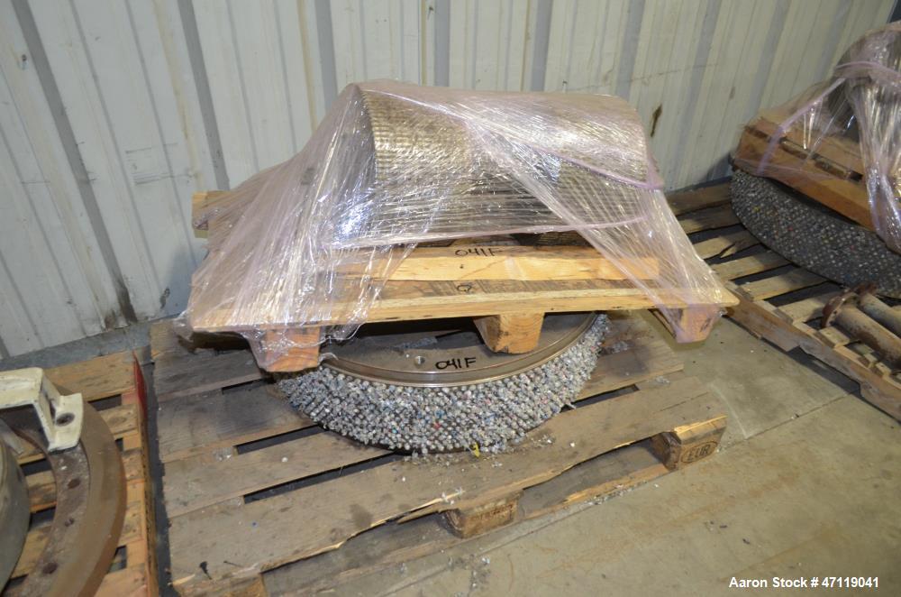 Used Munch Pellet Mill System Consisting Of: (1) Vecoplan incline feed conveyor, approximate 60" wide x 26 long, approximate 168" discharge height, driven by a 5hp gear motor, (1) Ensign dosing hoppe...