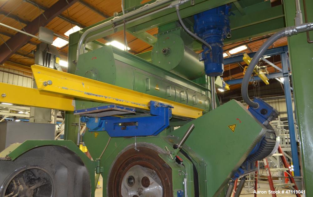 Used- Munch Pellet Mill System Consisting Of: (1) Vecoplan incline feed conveyor, approximate 60" wide x 26 long, approximat...