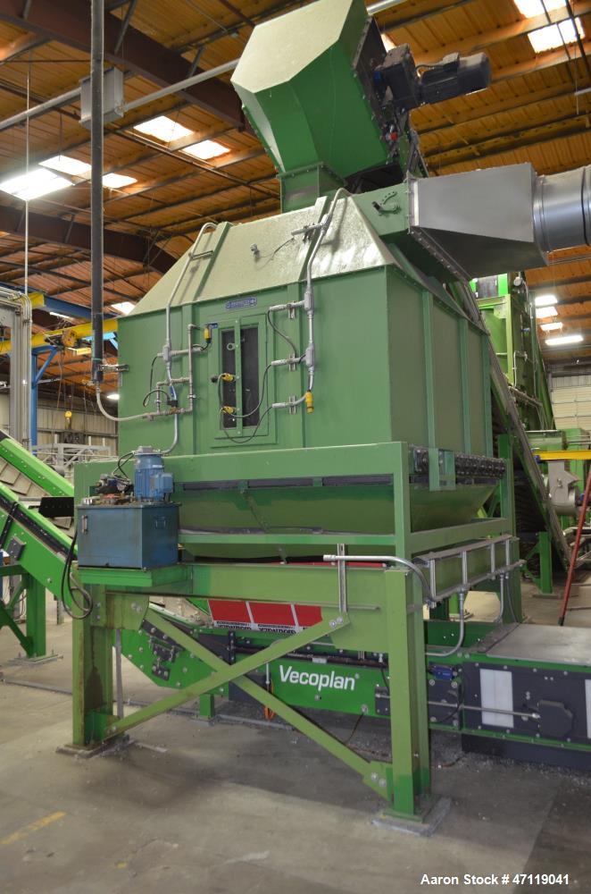 Used Munch Pellet Mill System Consisting Of: (1) Vecoplan incline feed conveyor, approximate 60" wide x 26 long, approximate 168" discharge height, driven by a 5hp gear motor, (1) Ensign dosing hoppe...