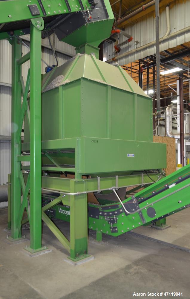 Used- Munch Pellet Mill System Consisting Of: (1) Vecoplan incline feed conveyor, approximate 60" wide x 26 long, approximat...