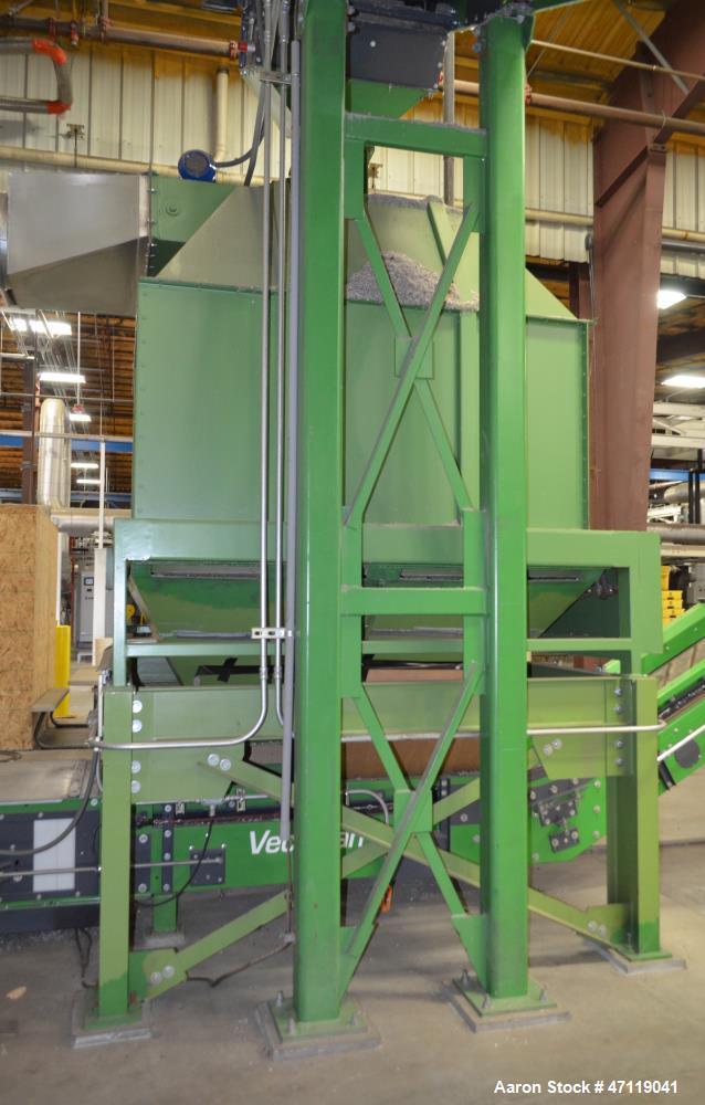 Used Munch Pellet Mill System Consisting Of: (1) Vecoplan incline feed conveyor, approximate 60" wide x 26 long, approximate 168" discharge height, driven by a 5hp gear motor, (1) Ensign dosing hoppe...