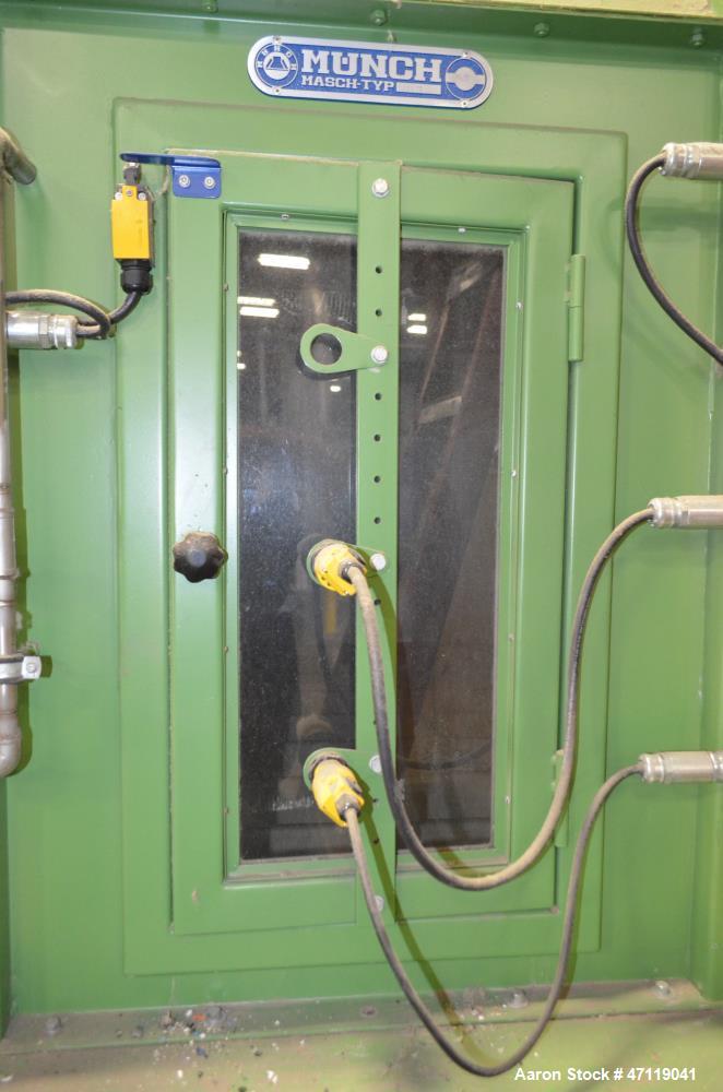 Used Munch Pellet Mill System Consisting Of: (1) Vecoplan incline feed conveyor, approximate 60" wide x 26 long, approximate 168" discharge height, driven by a 5hp gear motor, (1) Ensign dosing hoppe...