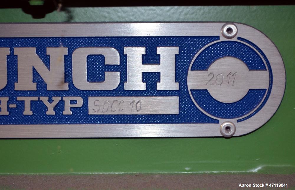 Used Munch Pellet Mill System Consisting Of: (1) Vecoplan incline feed conveyor, approximate 60" wide x 26 long, approximate 168" discharge height, driven by a 5hp gear motor, (1) Ensign dosing hoppe...