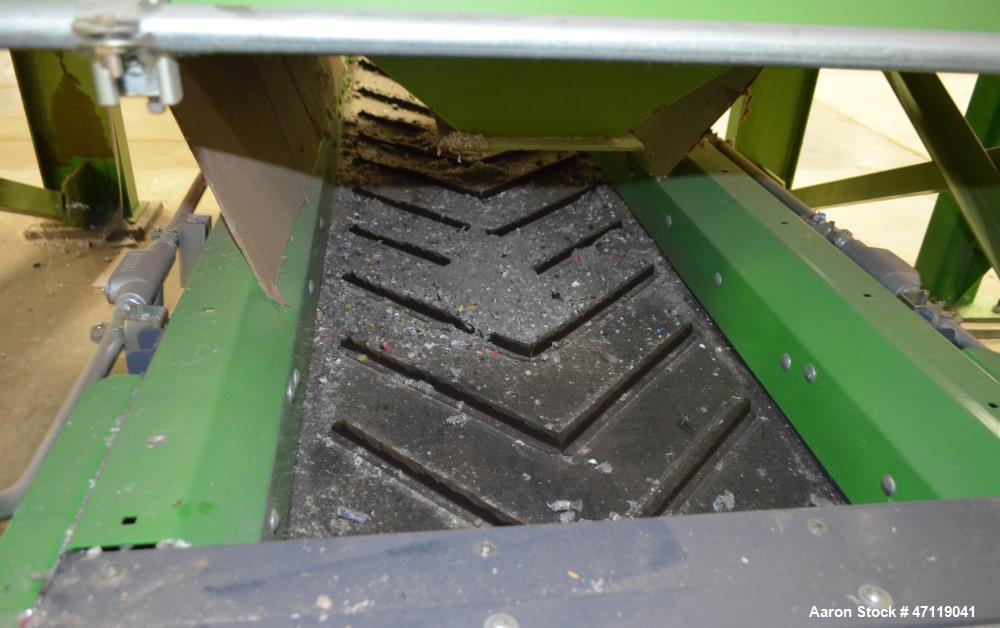 Used Munch Pellet Mill System Consisting Of: (1) Vecoplan incline feed conveyor, approximate 60" wide x 26 long, approximate 168" discharge height, driven by a 5hp gear motor, (1) Ensign dosing hoppe...
