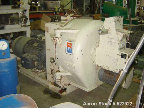 USED: 200 hp Sprout-Bauer pellet mill, stainless steel contact parts,model #21NW-250. 44" diameter, 9" door inlet, 15" stainless steelconditioner, 24-1/2" diameter die. Conditioner motor 5 hp, 220-23...