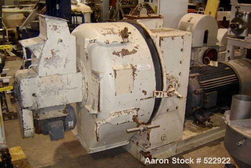 USED: 200 hp Sprout-Bauer pellet mill, stainless steel contact parts,model #21NW-250. 44" diameter, 9" door inlet, 15" stainless steelconditioner, 24-1/2" diameter die. Conditioner motor 5 hp, 220-23...