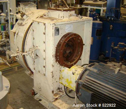 USED: 200 hp Sprout-Bauer pellet mill, stainless steel contact parts,model #21NW-250. 44" diameter, 9" door inlet, 15" stainless steelconditioner, 24-1/2" diameter die. Conditioner motor 5 hp, 220-23...