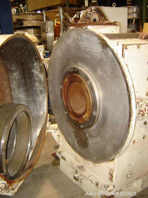 USED: 200 hp Sprout-Bauer pellet mill, stainless steel contact parts,model #21NW-250. 44" diameter, 9" door inlet, 15" stainless steelconditioner, 24-1/2" diameter die. Conditioner motor 5 hp, 220-23...