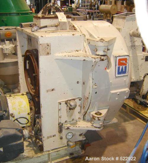 USED: 200 hp Sprout-Bauer pellet mill, stainless steel contact parts,model #21NW-250. 44" diameter, 9" door inlet, 15" stainless steelconditioner, 24-1/2" diameter die. Conditioner motor 5 hp, 220-23...