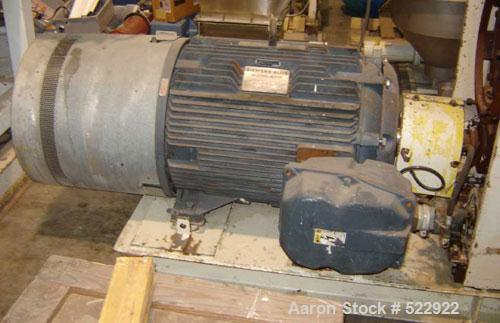 USED: 200 hp Sprout-Bauer pellet mill, stainless steel contact parts,model #21NW-250. 44" diameter, 9" door inlet, 15" stainless steelconditioner, 24-1/2" diameter die. Conditioner motor 5 hp, 220-23...