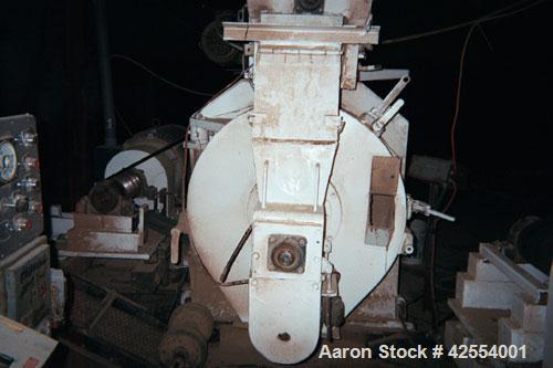 Used Sprout 21-NVW-250 V-Belt Pellet Mill. 200 hp, 1200 rpm electric motor, 460 volt. Includes 21" new die with 1.5 effective for wood and 10 hp power door stuffer.