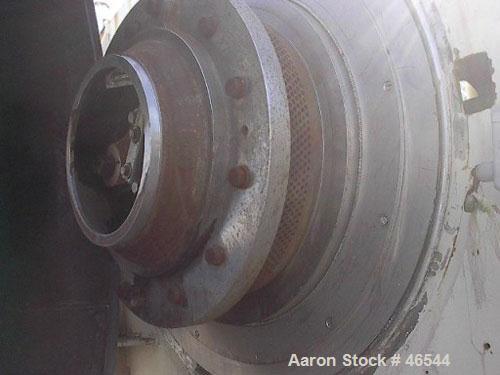 Used Sprout Waldron model 501G pelletizer. Stainless steel product contact parts. With model 20 x 58 stainless steel conditioner, 7.5 hpmotor. Mill driven from 40 hp 3/60/460V/900 rpm V-belt.