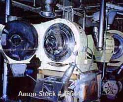 Used Sprout Waldron model 501G pelletizer. Stainless steel product contact parts. With model 20 x 58 stainless steel conditioner, 7.5 hpmotor. Mill driven from 40 hp 3/60/460V/900 rpm V-belt.