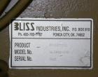 Used- Carbon Steel Bliss Industries Pioneer Series Pellet Mill