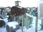 Used- CPM 2-Roll Pellet Mill with 2 hp varispeed stainless steel feeder.  15 Hp carbon steel paddle mixer.  3/8