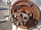 Used California Pellet Mill, Model 7122, carbon steel. Unit includes front hood and conditioner. Missing both motors, die, and rollers.