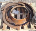 Used California Pellet Mill, Model 7122, carbon steel. Unit includes front hood and conditioner. Missing both motors, die, and rollers.