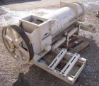 Used California Pellet Mill, Model 7122, carbon steel. Unit includes front hood and conditioner. Missing both motors, die, and rollers.
