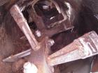Used California Pellet Mill, Model 7122, carbon steel. Unit includes front hood and conditioner. Missing both motors, die, and rollers.