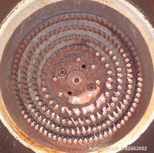Used Kemutec Pin Mill Grinding System consisting of: (1) Kemutec Powder Technology Pin Mill, model 3H PD, carbon steel, 13" diameter disc. 4-1/4" x 7" Inlet, 6" bottom outlet, driven by a 30 hp, 3/60...